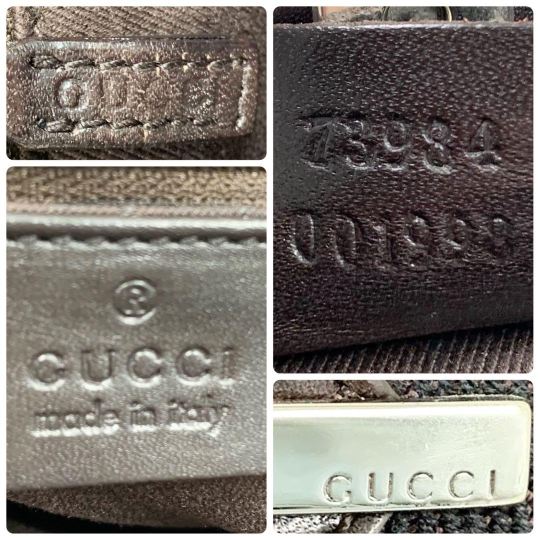 【✨極美品✨】グッチ ハンドバッグ GGキャンバス レザー ブラウン