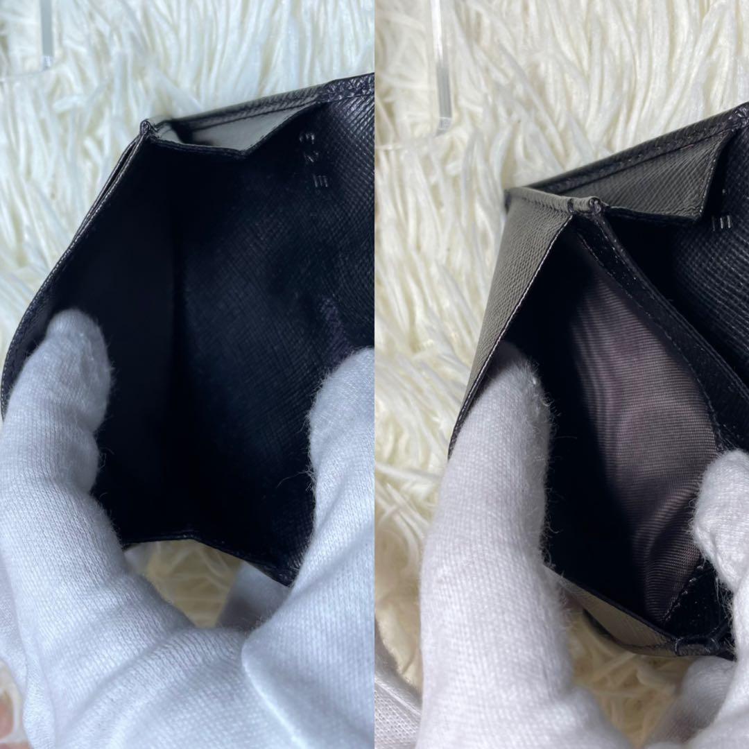 PRADA⭐︎プラダ⭐︎ブラック⭐︎名刺入れ⭐︎サフィアーノレザー⭐︎ホック留め