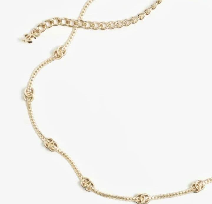 CHANEL CCロゴ メタル チョーカー ネックレス 【ゴールド】