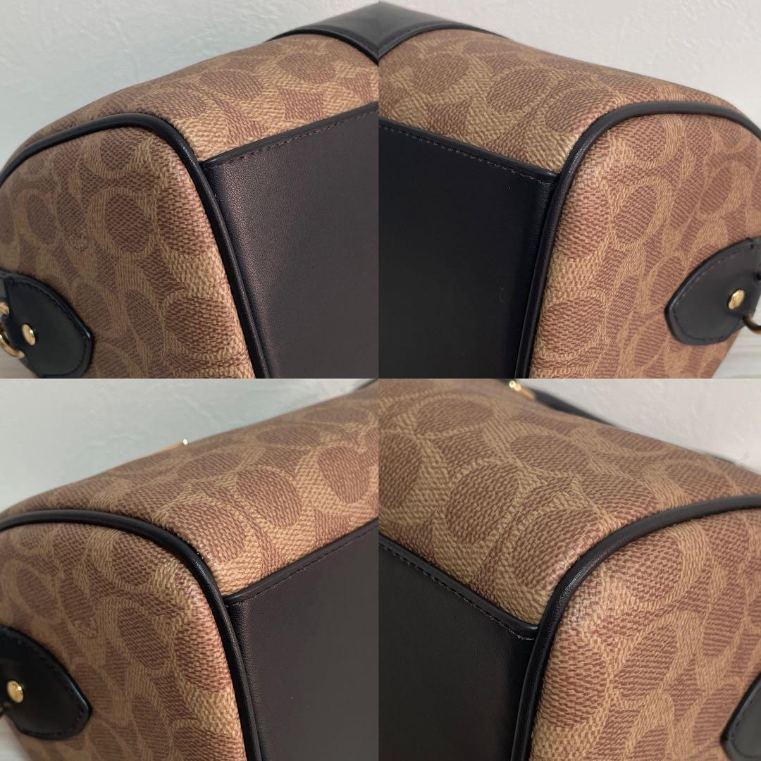 早い者勝ち！訳あり新品 COACH ハンドバッグ シグネチャー柄 2way