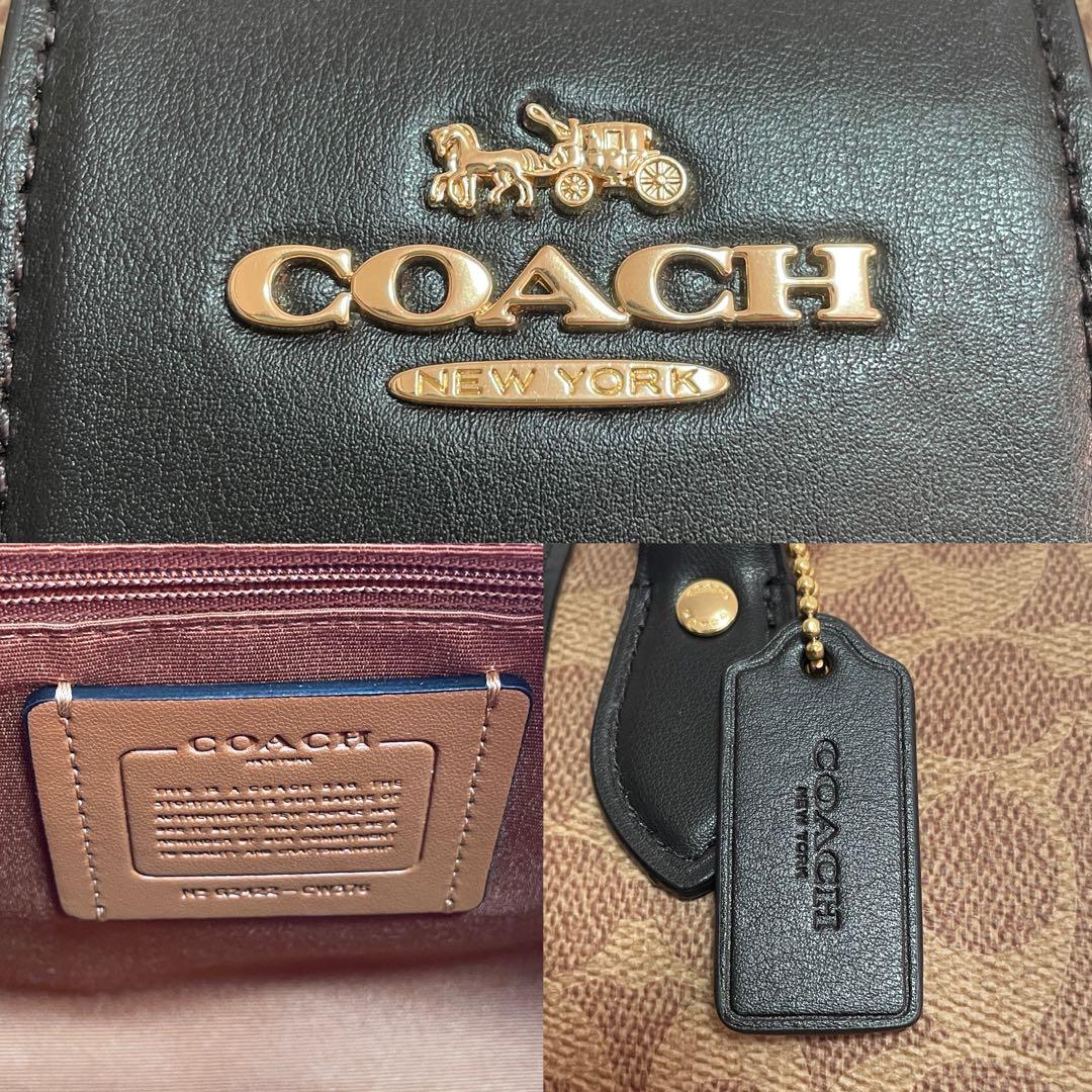 早い者勝ち！訳あり新品 COACH ハンドバッグ シグネチャー柄 2way