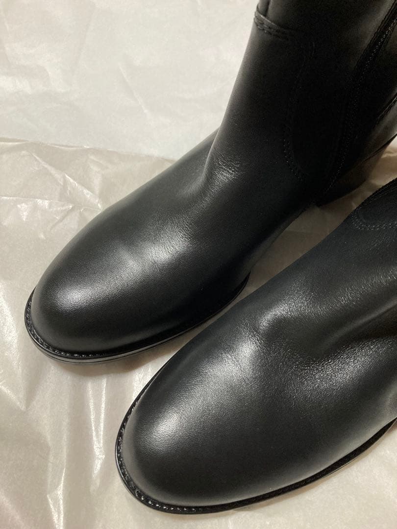 大特価❗️【新品】Gabor　ガボール　上質　レザーブーツ　黒ロングブーツ　靴