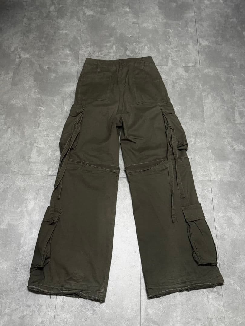 【GRANCY】カーゴパンツ　ZipDesign CargoPants カーキ
