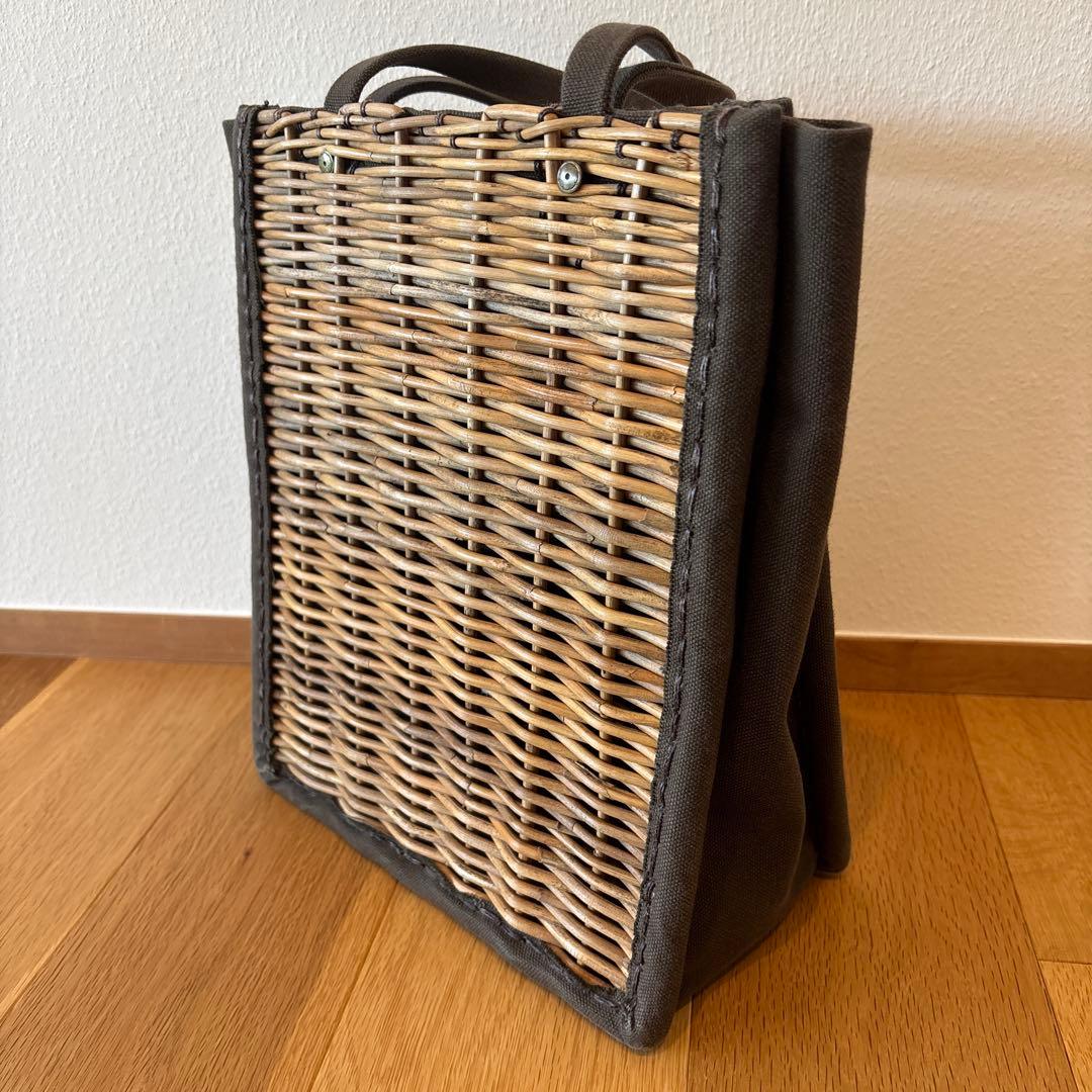 【限定値下げ⭐︎】エバゴス　かご袋　カーキ　ebagosトートバッグ　恐竜シリーズ