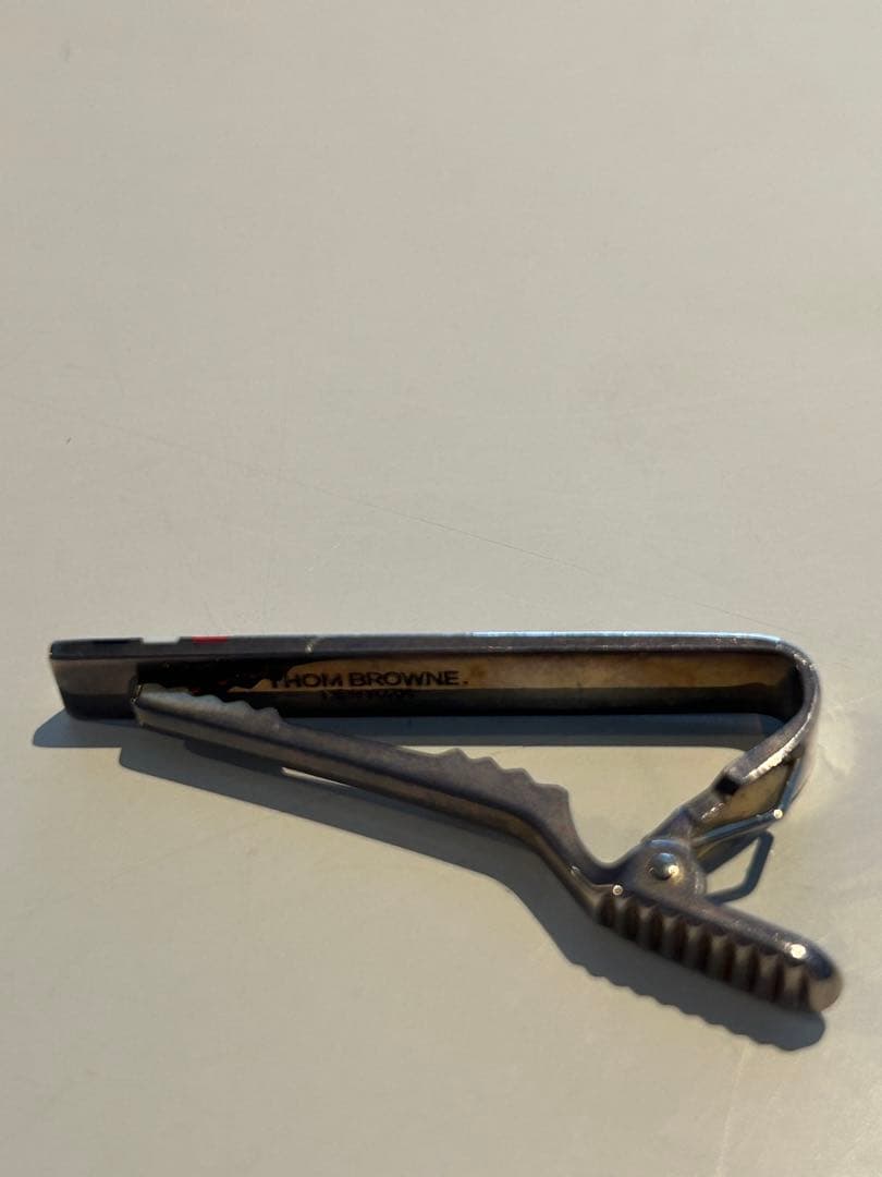 THOM BROWNE ネクタイピン シルバー トリコカラー