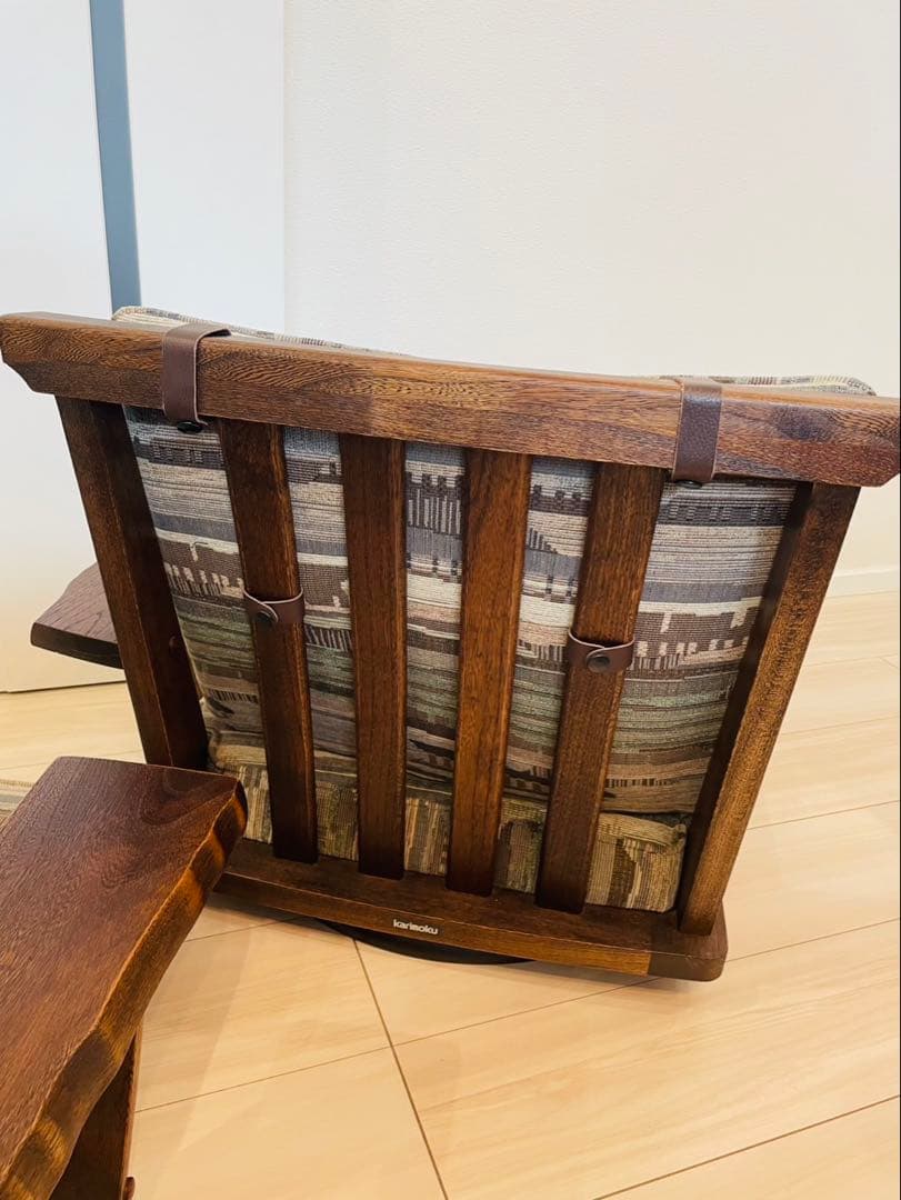 【希少】karimoku カリモク 回転座椅子 肘掛け付き　2台