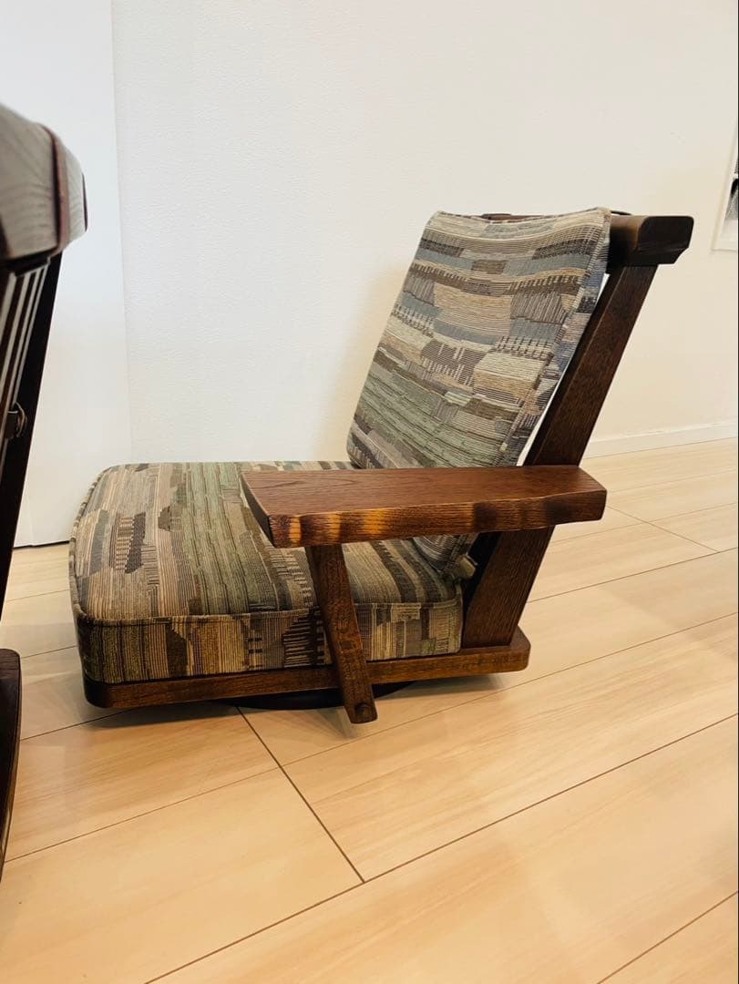 【希少】karimoku カリモク 回転座椅子 肘掛け付き　2台