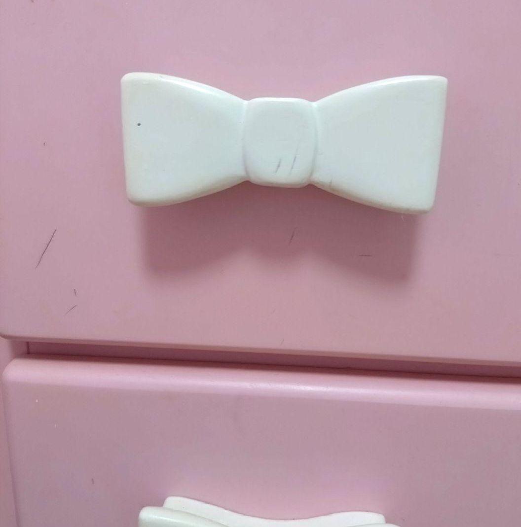 姫系　チェスト　送料込み　リボン　木製　完成品　ピンク　ロマプリ　可愛い　家具