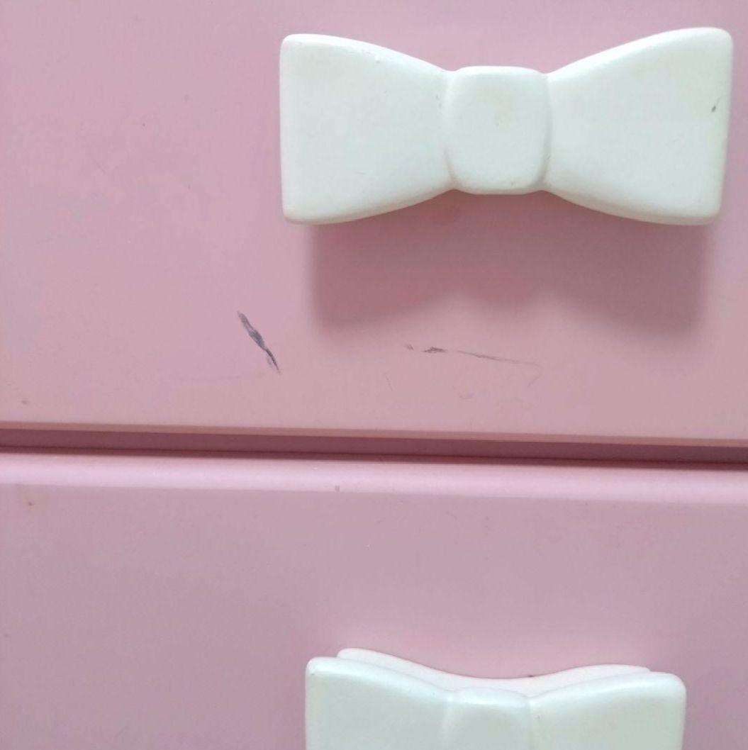 姫系　チェスト　送料込み　リボン　木製　完成品　ピンク　ロマプリ　可愛い　家具