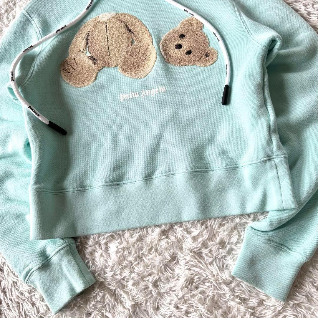 Palm Angels パームエンジェルス 近年モデル　ベア パーカー ブルー