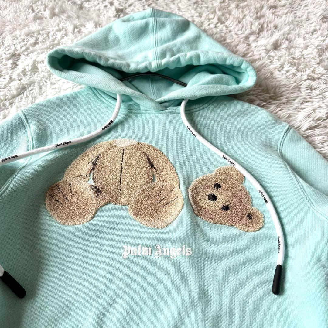 Palm Angels パームエンジェルス 近年モデル　ベア パーカー ブルー