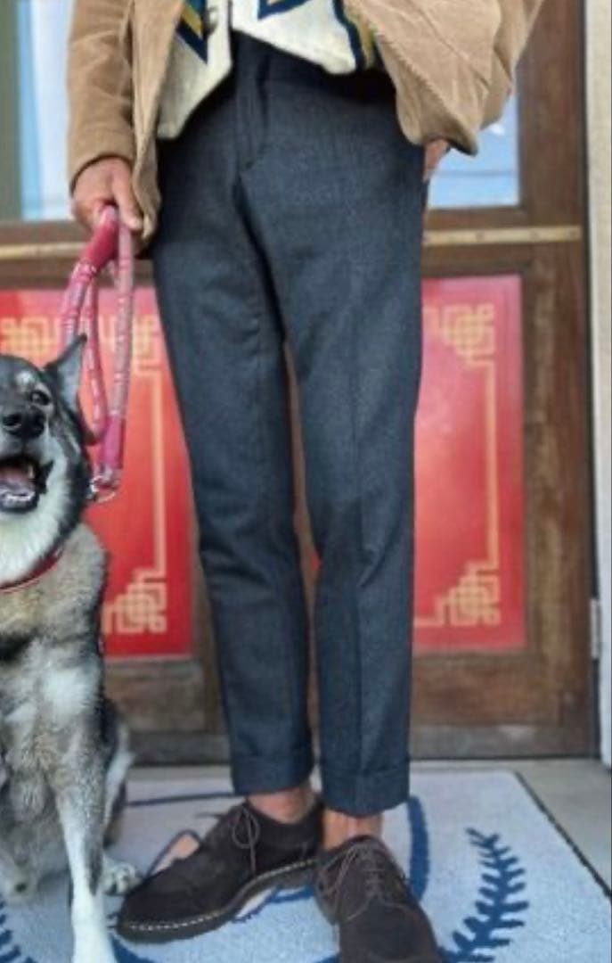 パンツ INCOTEX Super100 Saxony flannel Trouser