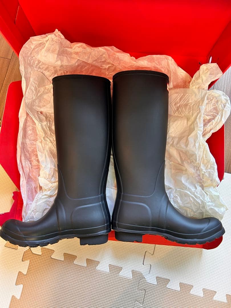 【美品】HUNTER ハンター レインブーツ 雨靴 長靴 24cm