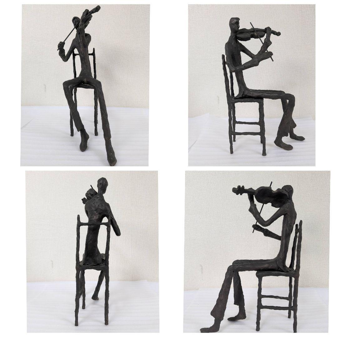 ブロンズ置物 キム・ボーン BURN 演奏者 バイオリン チェロ