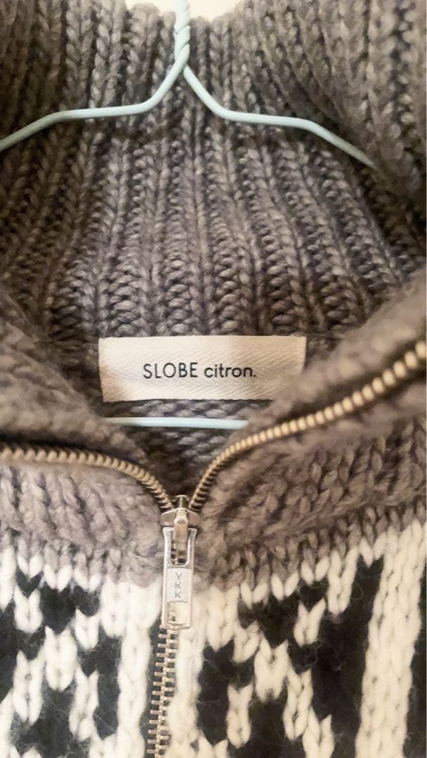 SLOBE citron カウチンニット