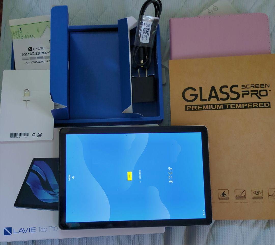 LAVIE Tab T10 本体 + 付属品(保護フィルム▪️ケース)