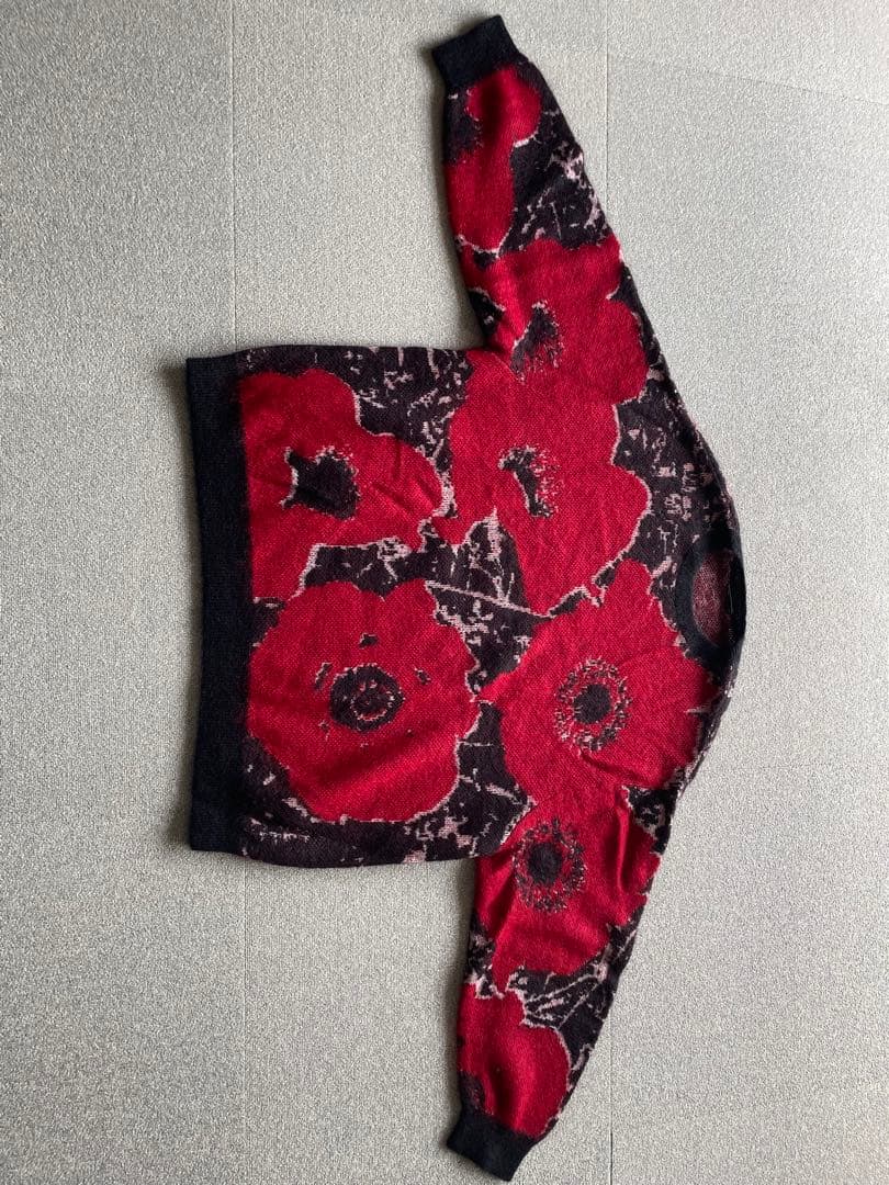 LAD MUSICIAN BIG PULLOVER 総柄ニット