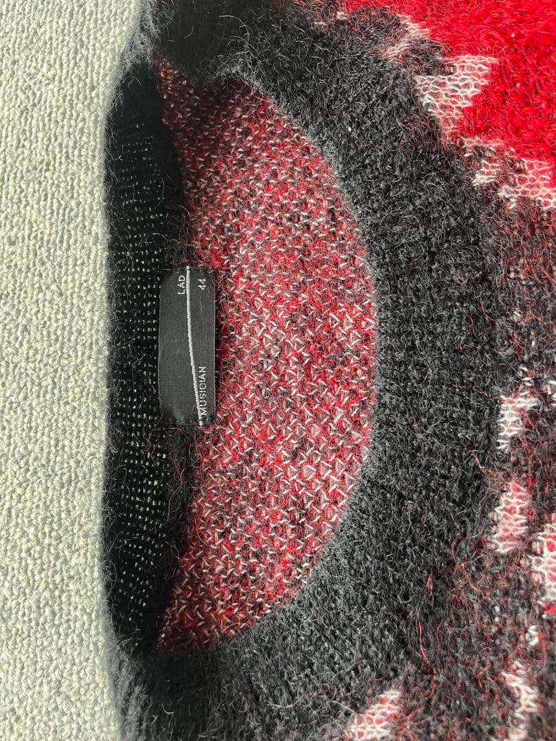 LAD MUSICIAN BIG PULLOVER 総柄ニット