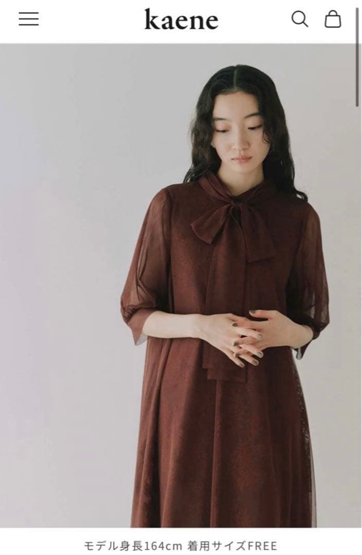 kaene チュールレースAラインドレス　101099