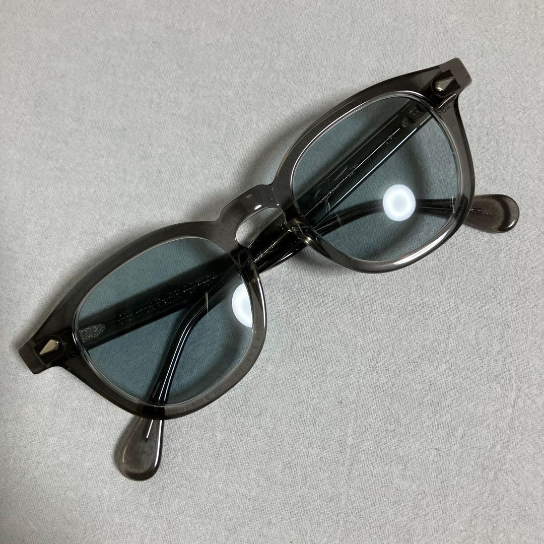 極美品ジュリアスタートオプティカルARグレークリスタルⅡ48□22ネイビー25%