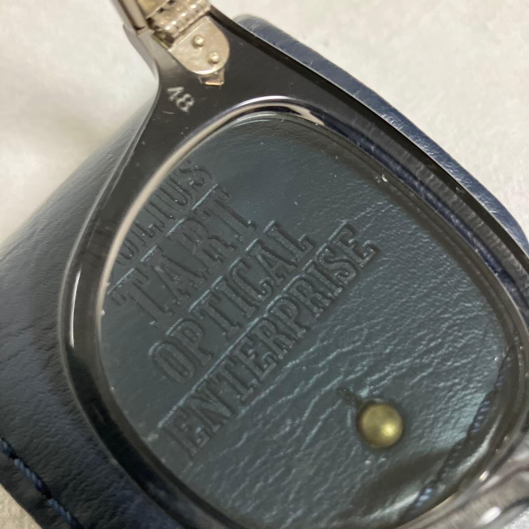 極美品ジュリアスタートオプティカルARグレークリスタルⅡ48□22ネイビー25%