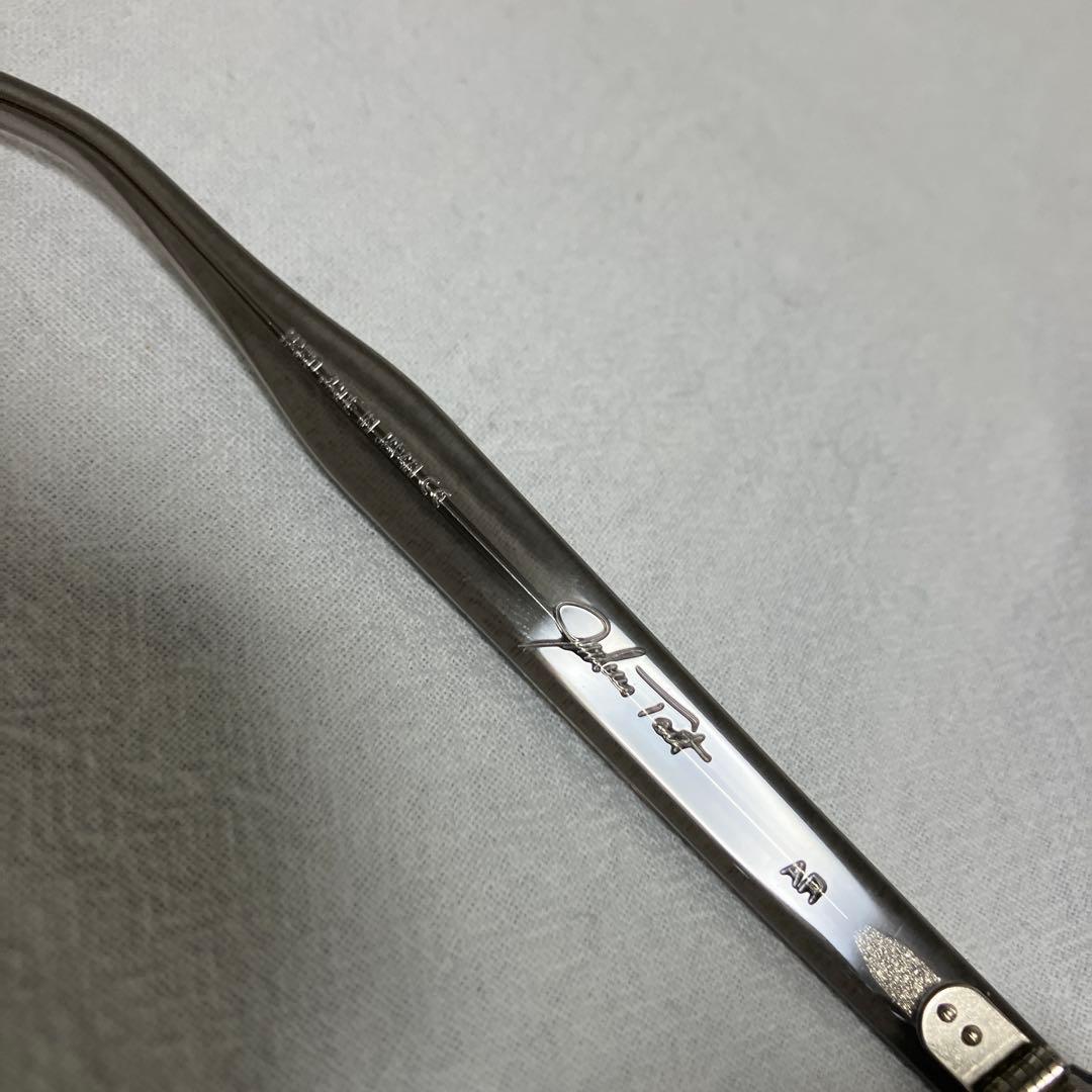 極美品ジュリアスタートオプティカルARグレークリスタルⅡ48□22ネイビー25%