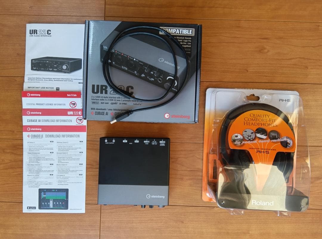 Steinberg UR22C & Roland RH-5 セット【動作確認済】