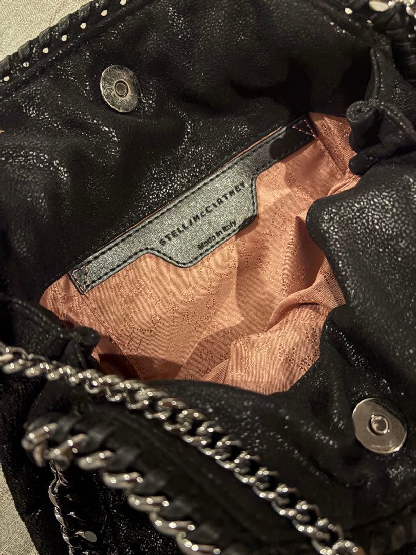 STELLA McCARTNEYブラックキルティングショルダーバッグ