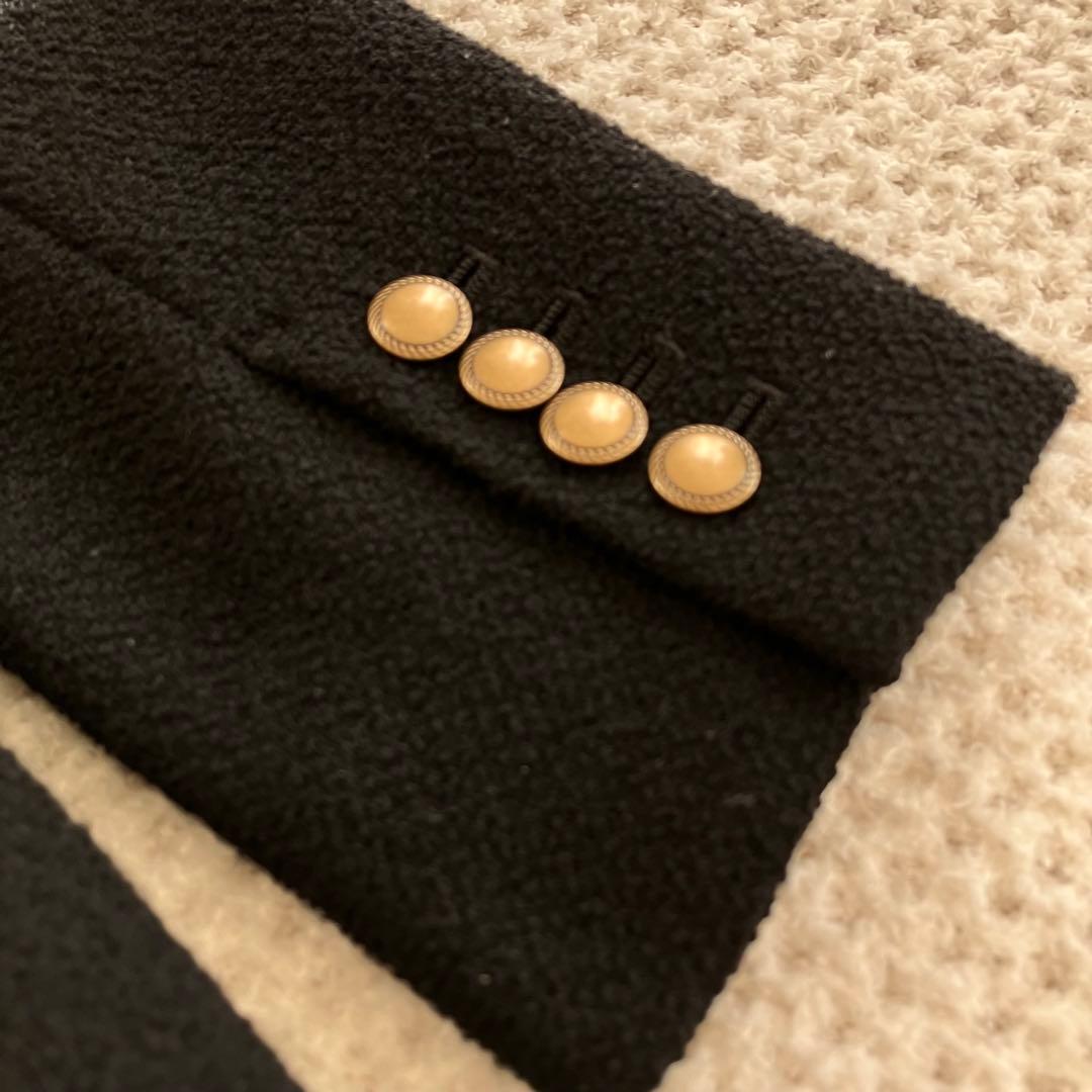 （美品）アナイ　ANAYI ダブルテーラードジャケット　金ボタン ブラック　S