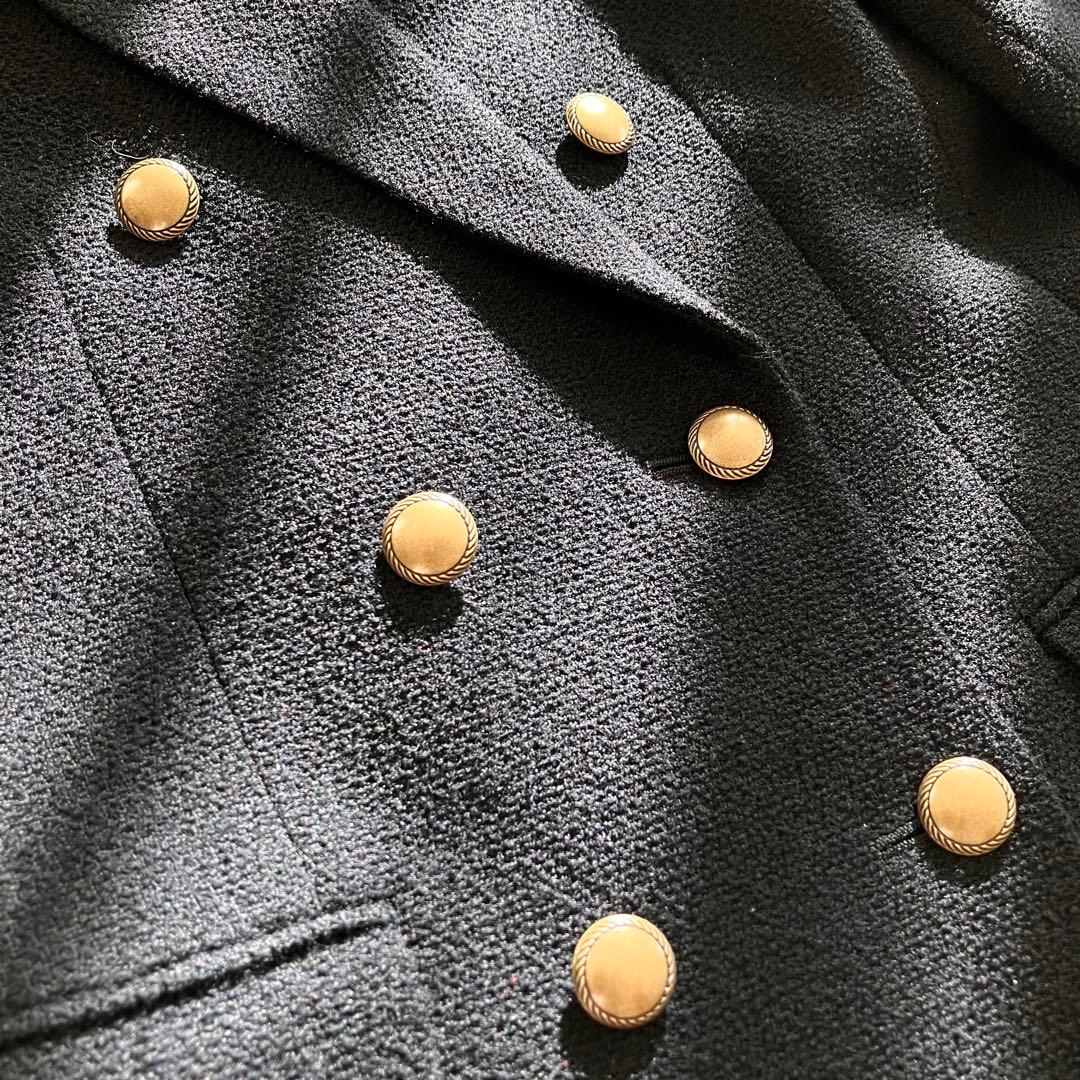 （美品）アナイ　ANAYI ダブルテーラードジャケット　金ボタン ブラック　S
