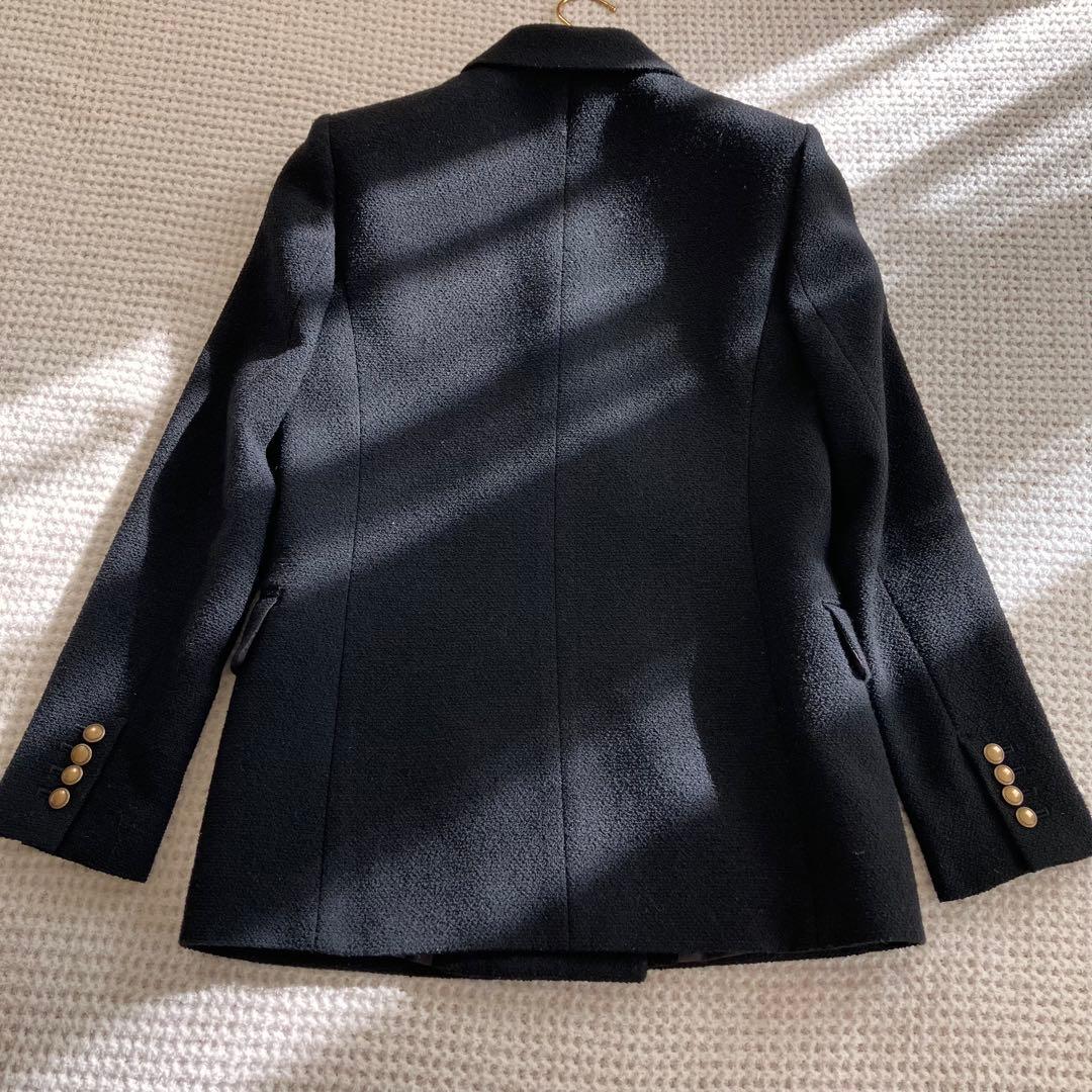 （美品）アナイ　ANAYI ダブルテーラードジャケット　金ボタン ブラック　S