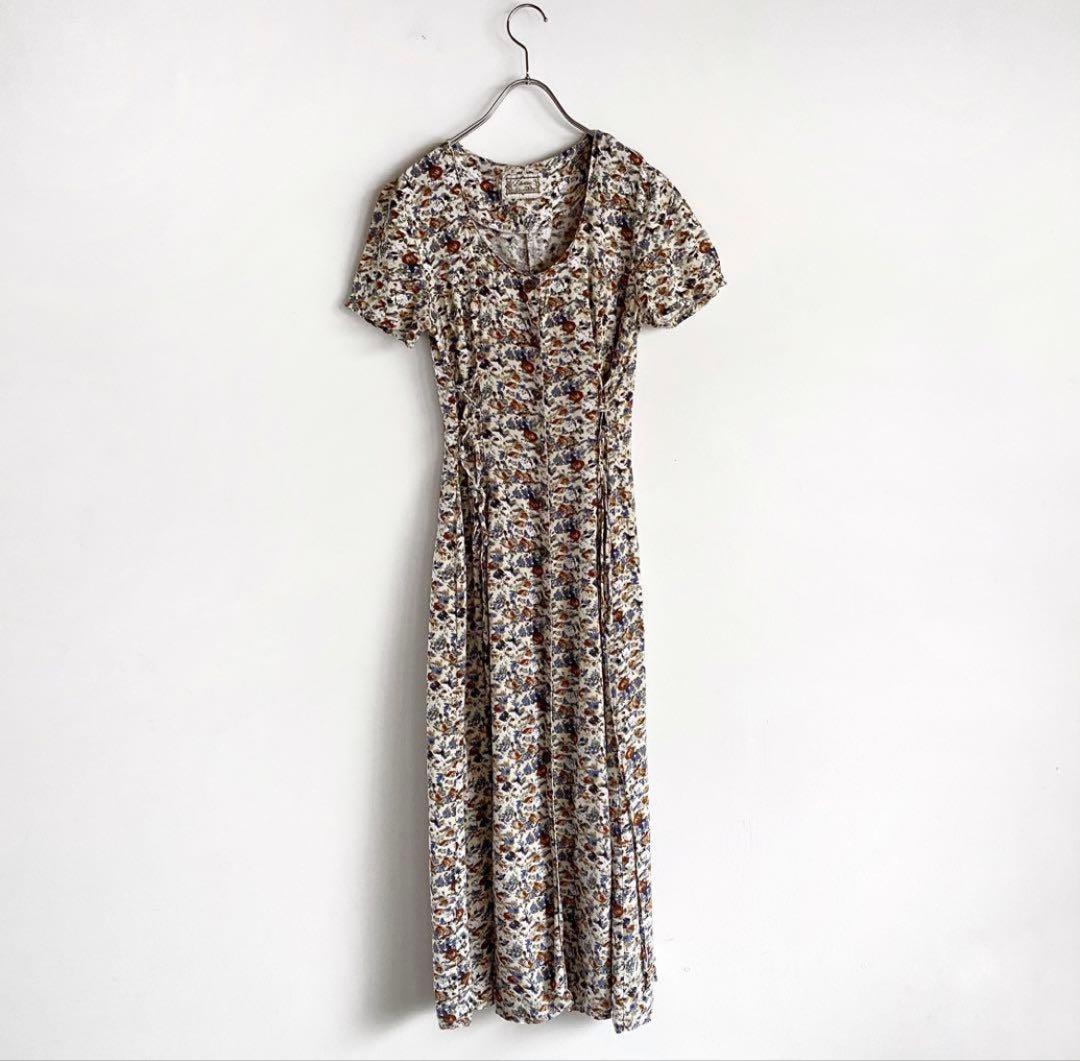 10点¥10,000 ビンテージ 古着 卸 レトロ 80's 柄レースワンピース