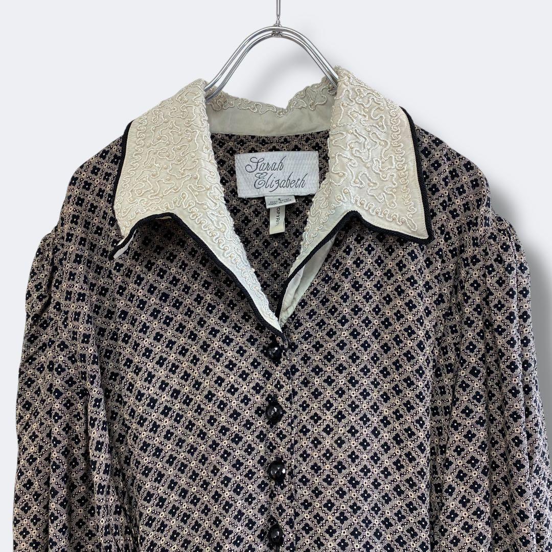 10点¥10,000 ビンテージ 古着 卸 レトロ 80's 柄レースワンピース