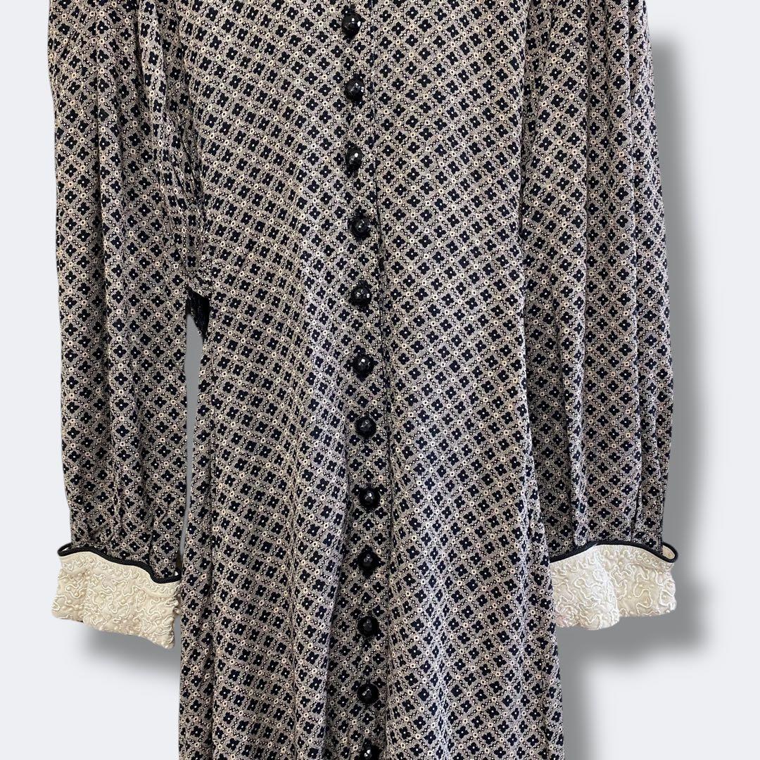 10点¥10,000 ビンテージ 古着 卸 レトロ 80's 柄レースワンピース