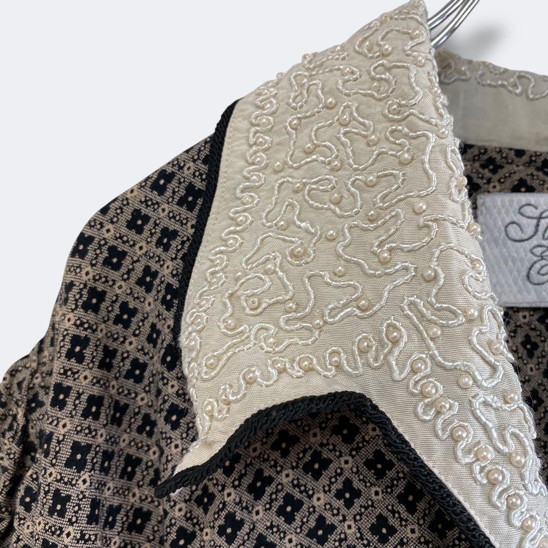 10点¥10,000 ビンテージ 古着 卸 レトロ 80's 柄レースワンピース