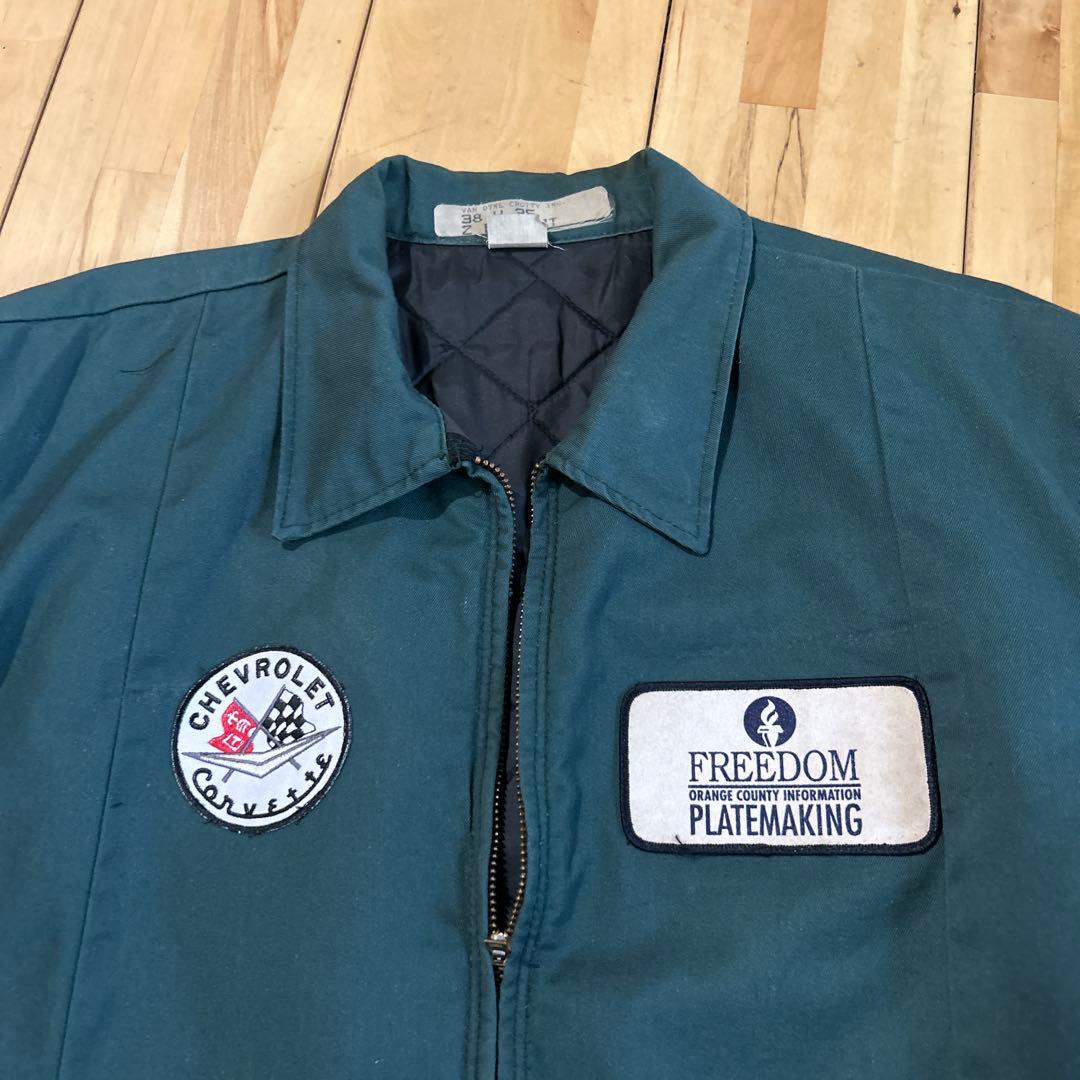 60’s 〜70.sREDKAPワークジャケット USA製 Talon グリーン