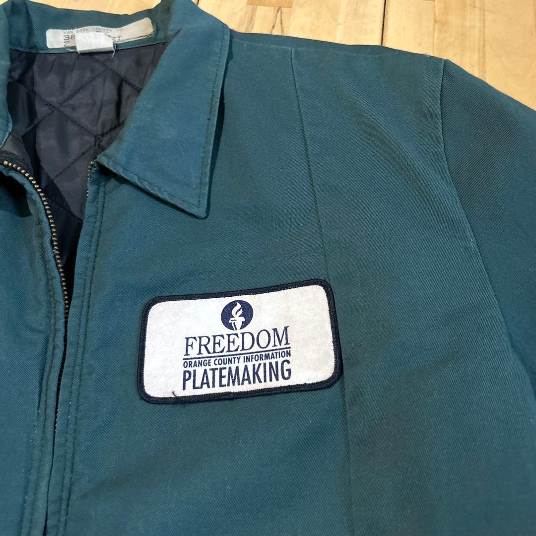 60’s 〜70.sREDKAPワークジャケット USA製 Talon グリーン