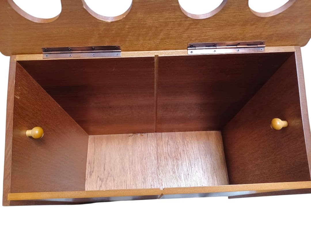 昭和レトロ ディズニー ミッキーマウス ゴミ箱 木製