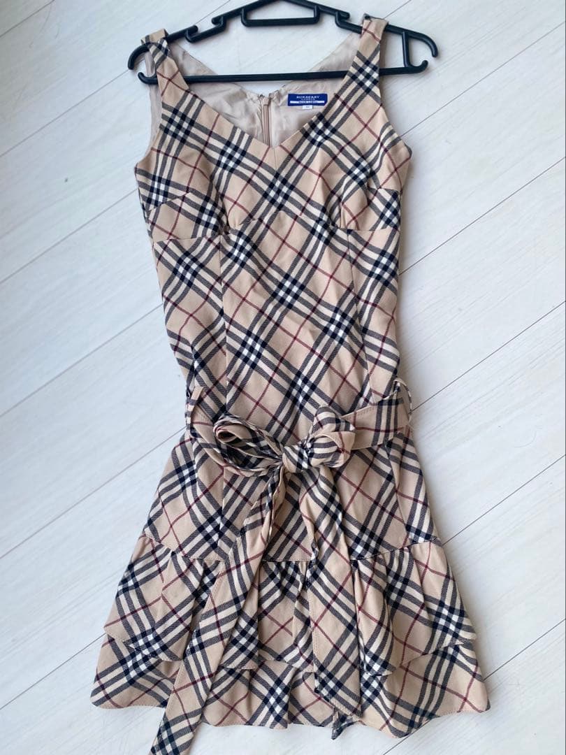 Burberry ブルーレーベル 定番ノバチェック 美品 ワンピー38