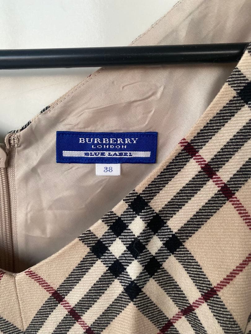 Burberry ブルーレーベル 定番ノバチェック 美品 ワンピー38
