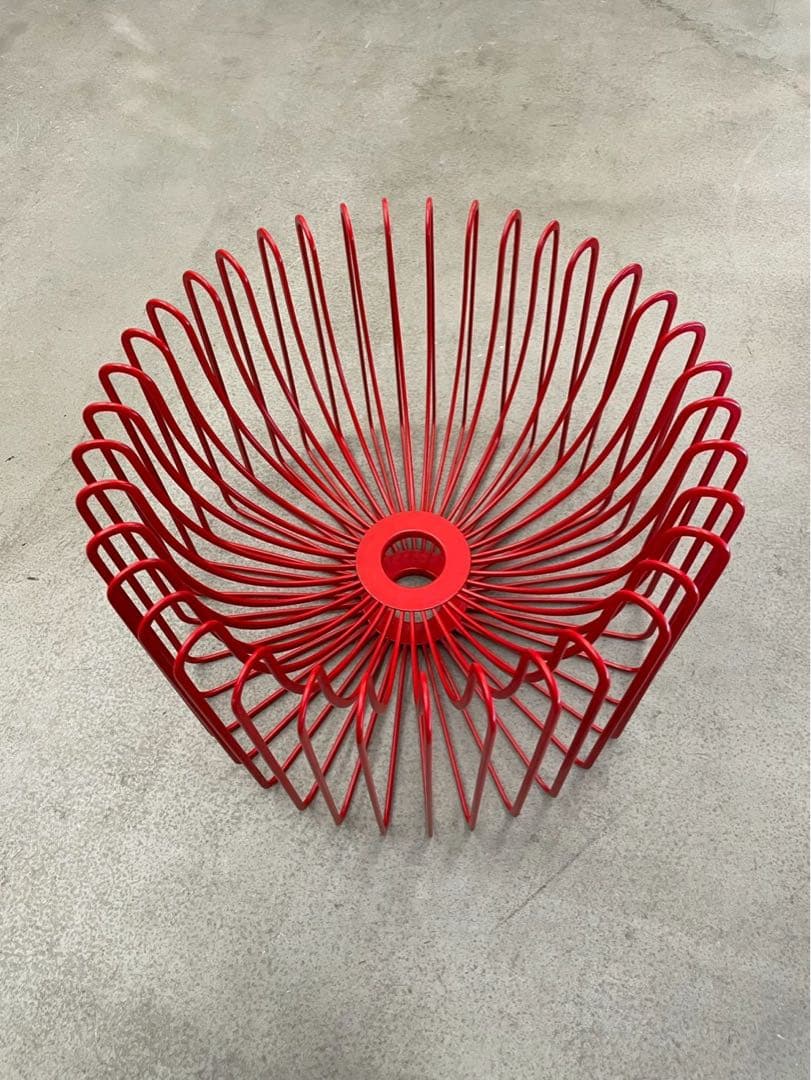 OLD IKEA 90's レトロモダン 赤 オブジェ フルーツバスケット 希少