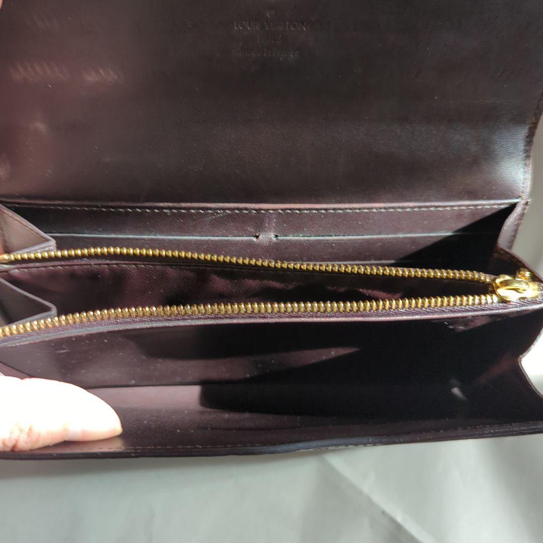 Louis Vuitton ヴェルニレイユール ポルトフォイユサラ　ボルドー