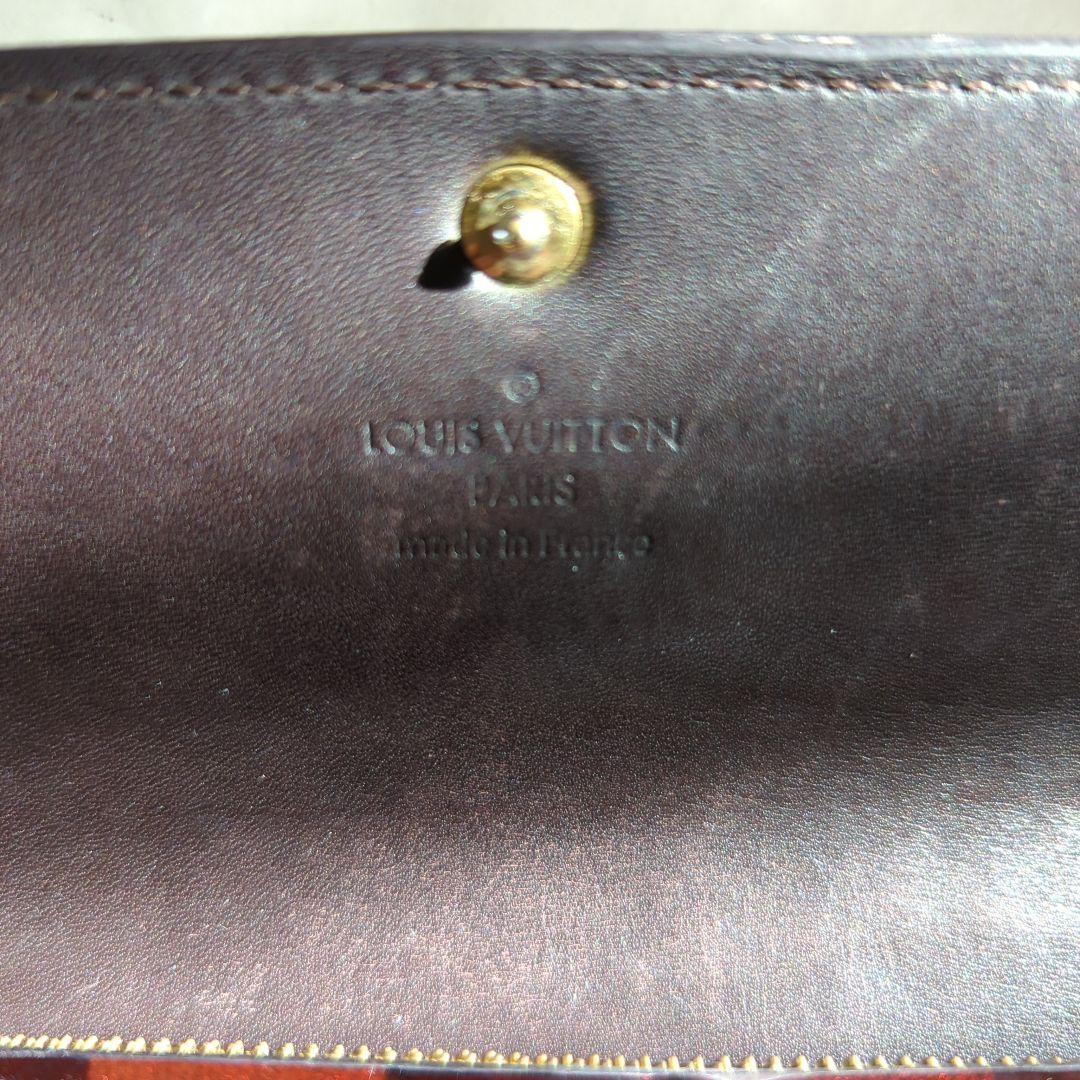 Louis Vuitton ヴェルニレイユール ポルトフォイユサラ　ボルドー