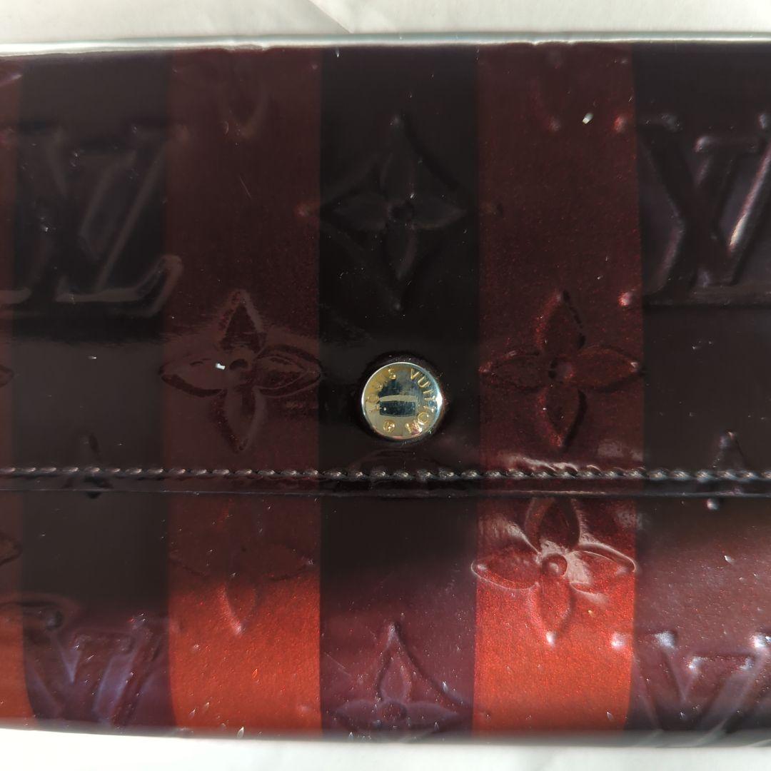 Louis Vuitton ヴェルニレイユール ポルトフォイユサラ　ボルドー