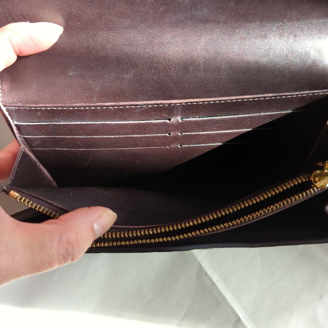 Louis Vuitton ヴェルニレイユール ポルトフォイユサラ　ボルドー