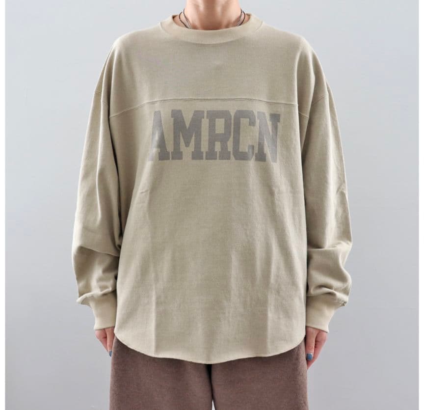 新品未使用品　Americana 　ヴィンテージ天竺・フットボールTee