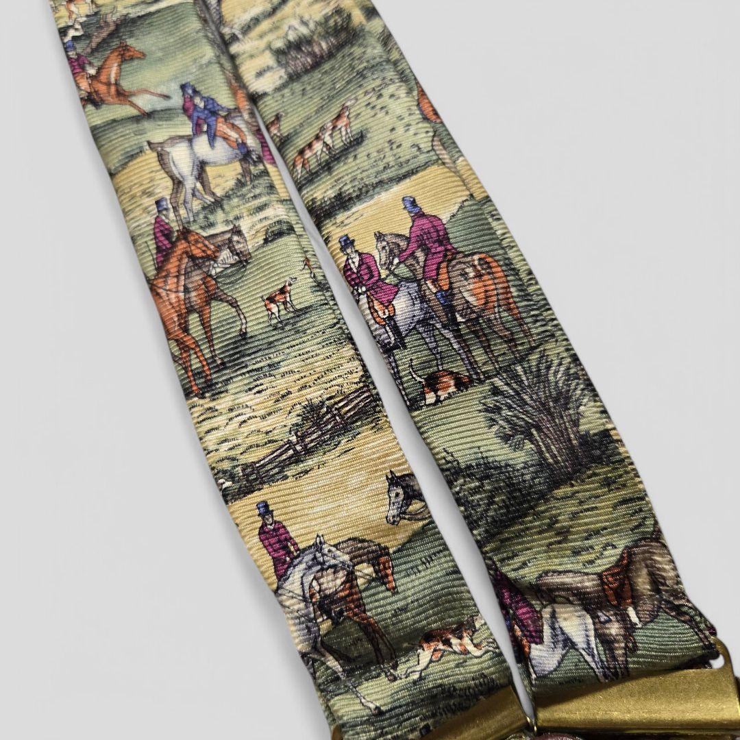 ポロバイラルフローレン　サスペンダー　ホース柄　馬　希少　USA製