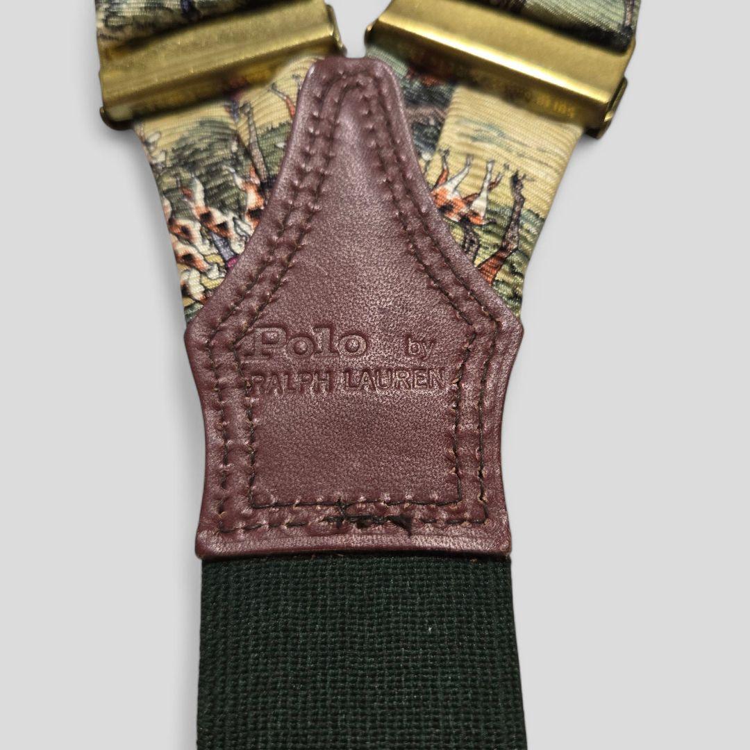 ポロバイラルフローレン　サスペンダー　ホース柄　馬　希少　USA製