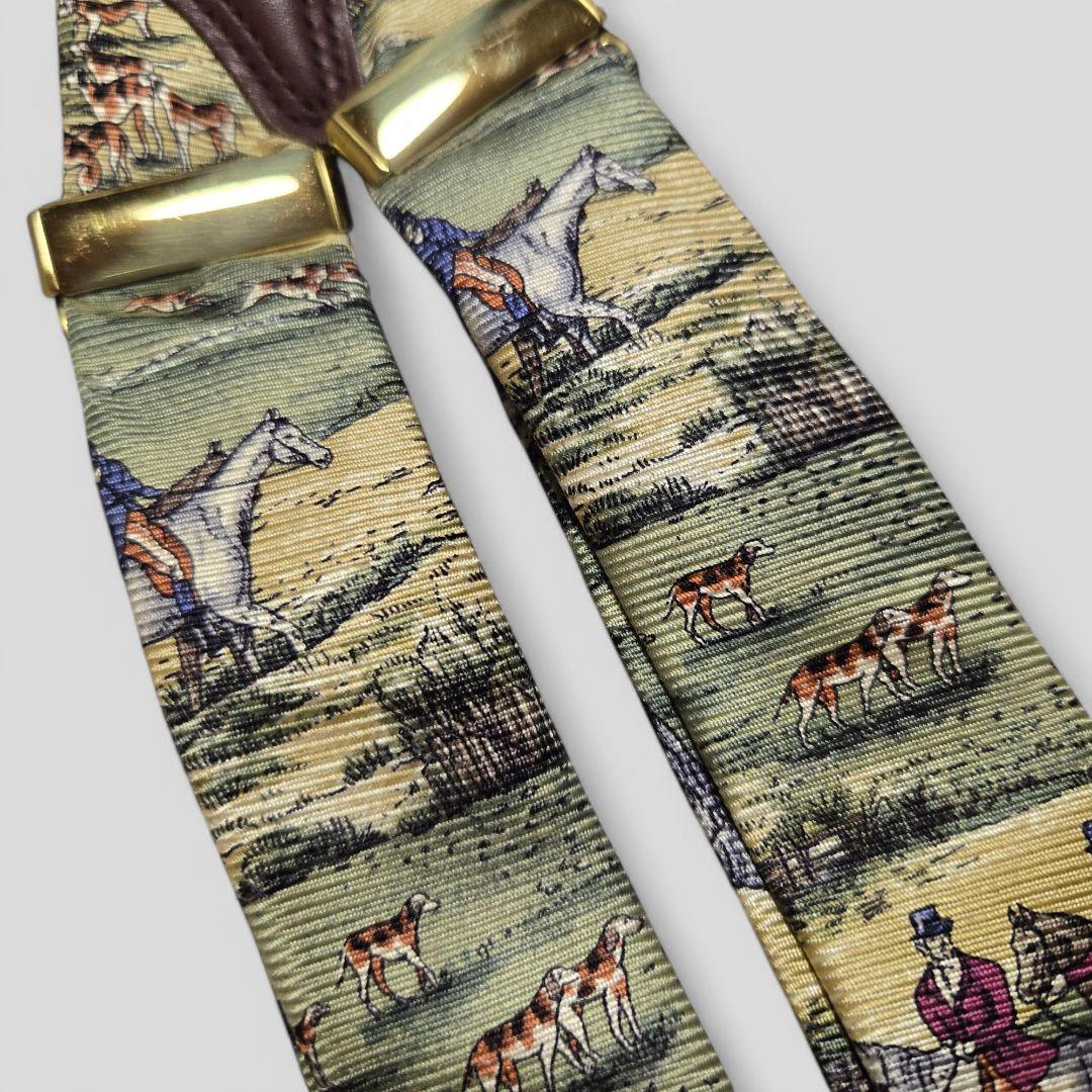 ポロバイラルフローレン　サスペンダー　ホース柄　馬　希少　USA製