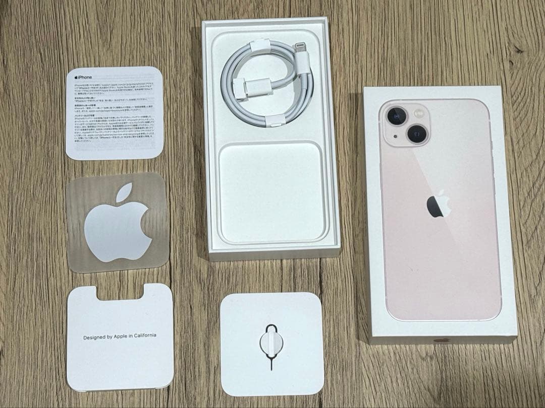 iPhone13 128G バッテリー87% ピンク